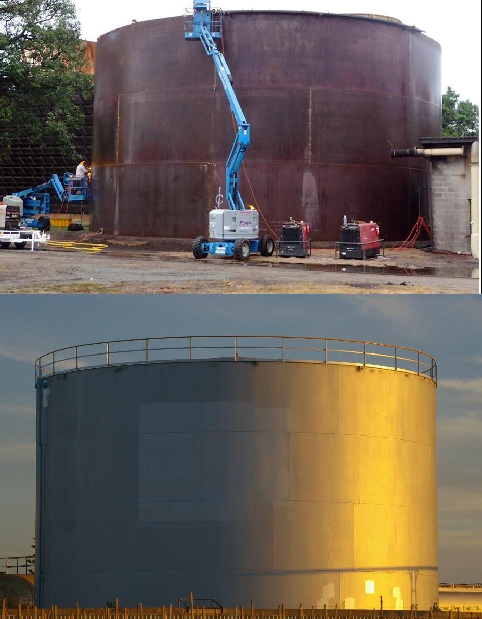 Tank fabrication work